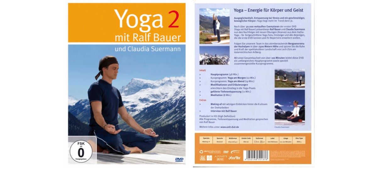 Flyer für die Yoga-DVD
